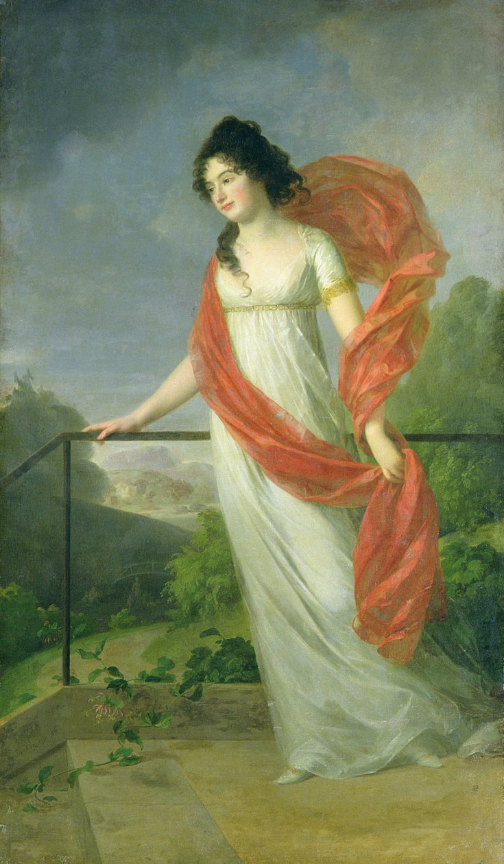 Ritratto della Contessa Theresia Fries (1779-1819), 1801 da Johann Friedrich August Tischbein