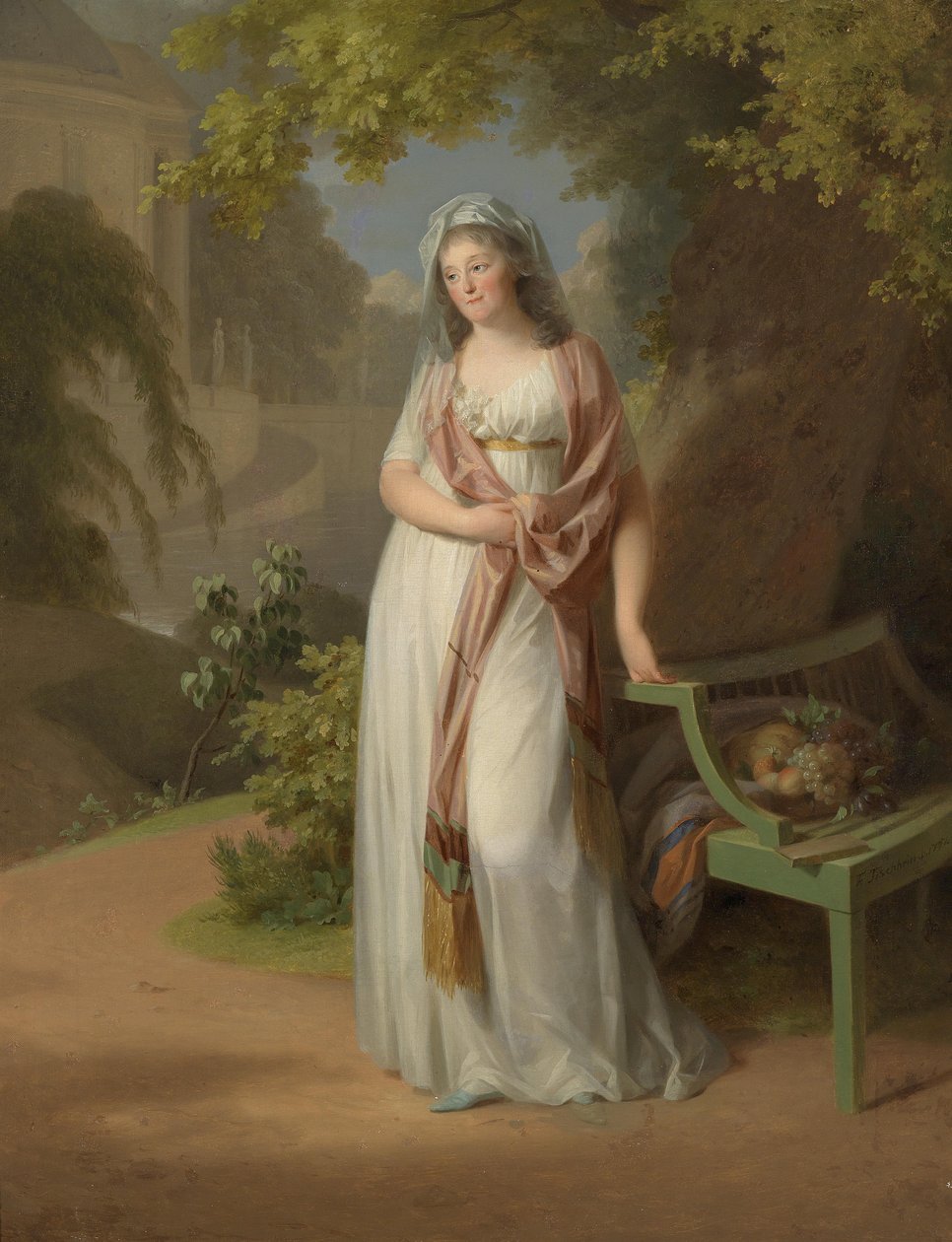 Ritratto di Luise von Anhalt-Dessau (1750-1811) da Johann Friedrich August Tischbein