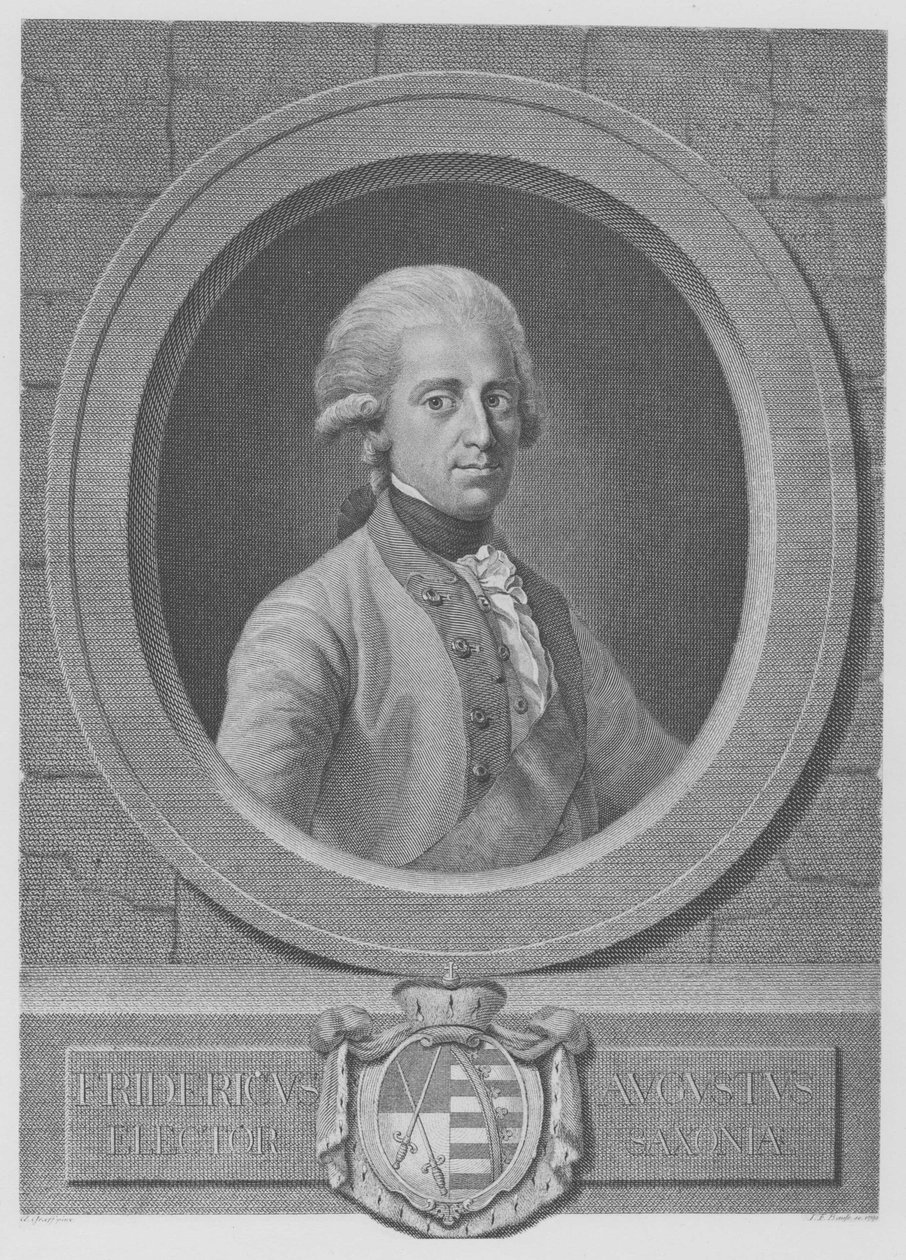 Re Federico Augusto il Giusto da Johann Friedrich Bause