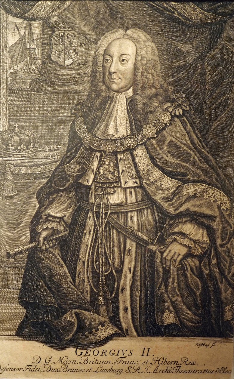 Giorgio II, Re di Gran Bretagna e Irlanda da Johann Friedrich Rosbach