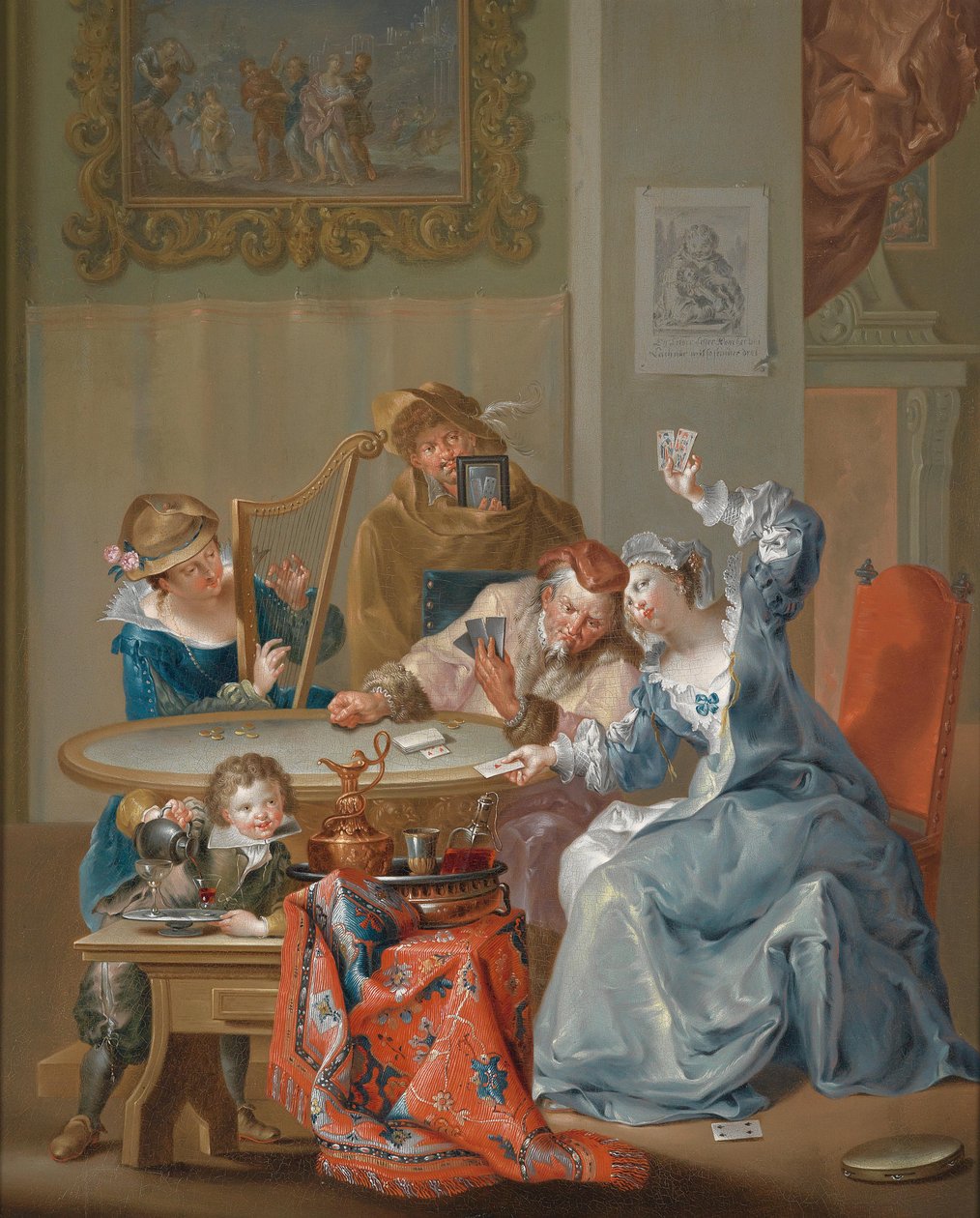 Il gioco delle carte da Johann Georg Platzer