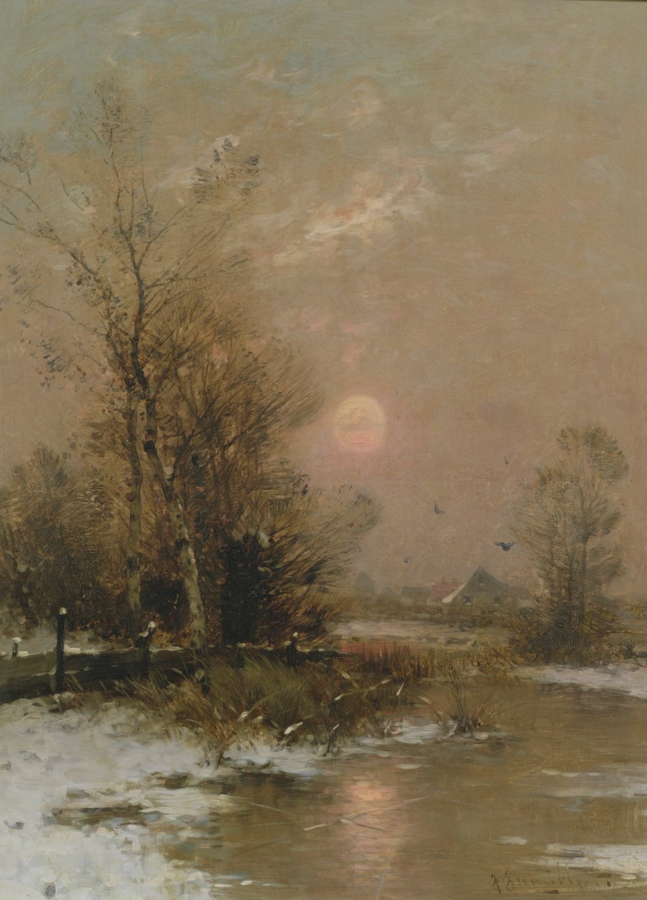 Tramonto Invernale da Johann II Jungblut