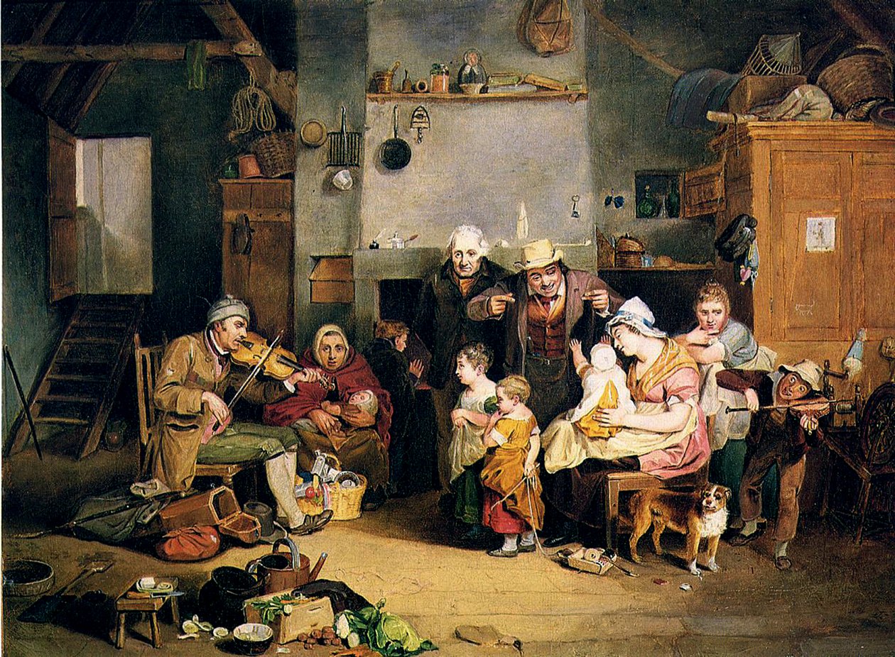 Il violinista cieco, 1812 da Johann Ludwig Krimmel
