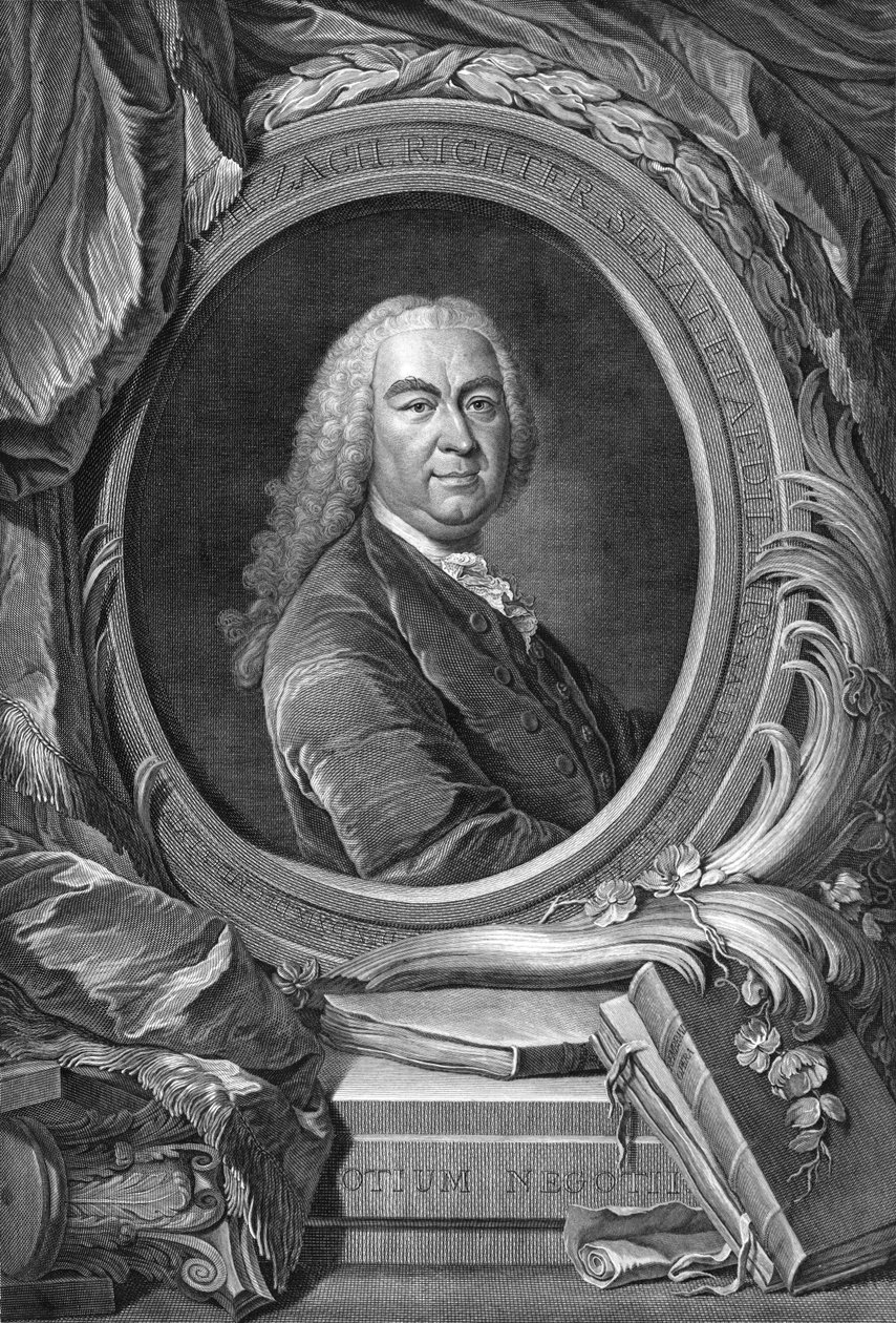 Johann Christoph Richter (raffigurato) da Martin Bernigeroth