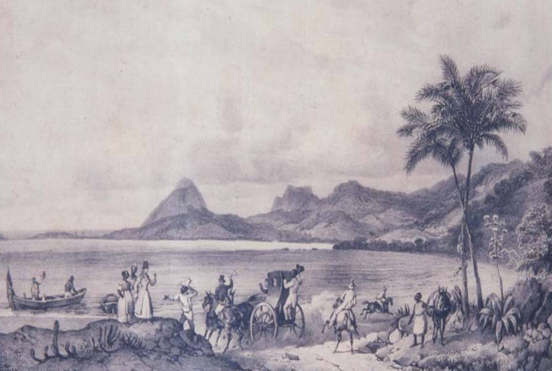 Lagoa das Tretas ora Laguna Rodrigo de Freitas da Johann Moritz Rugendas