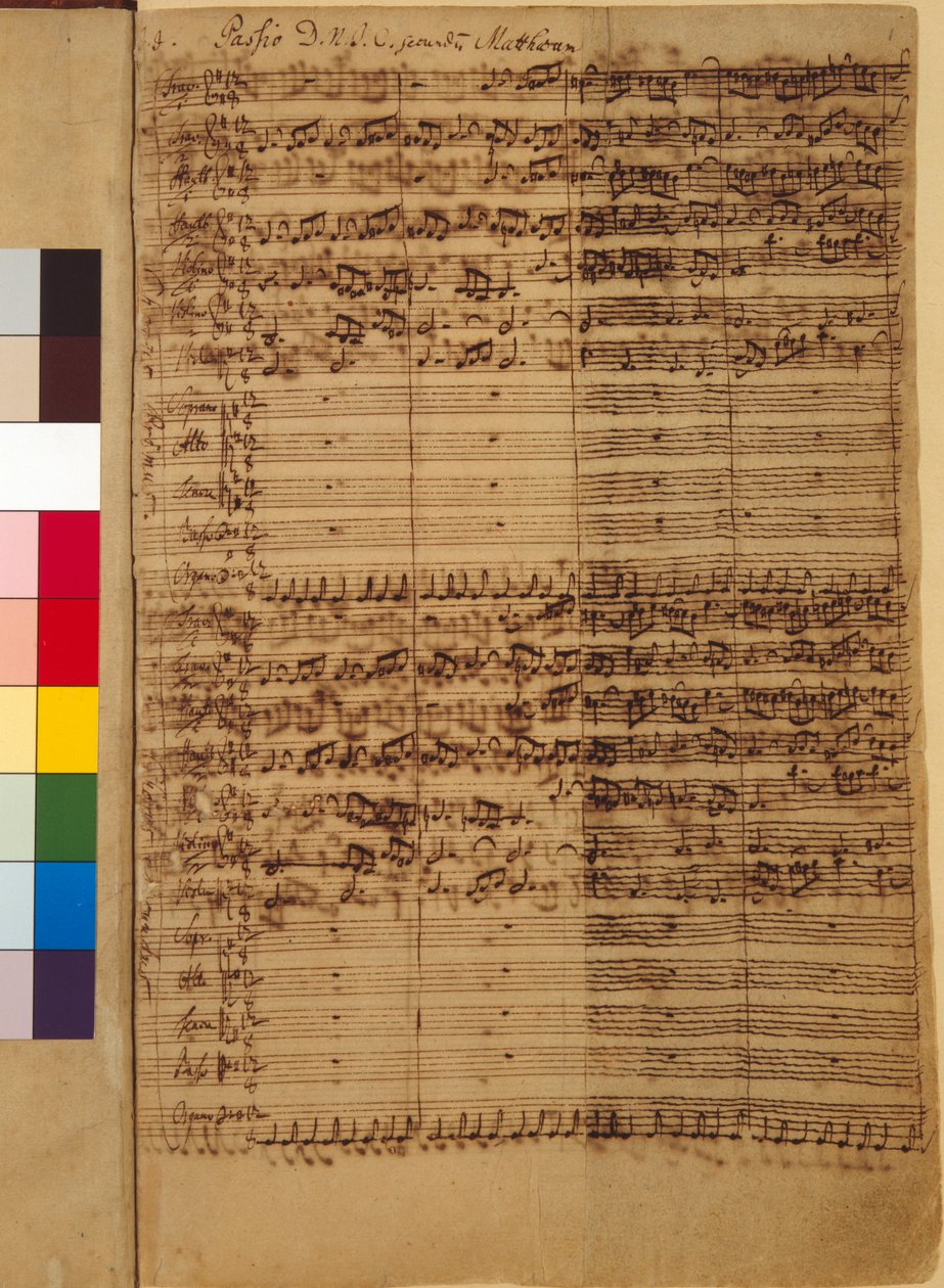 Passio Domini nostri J.C. secundum Evangelistam MATTHAEUM BWV 244, 1730s da Johann Sebastian Bach