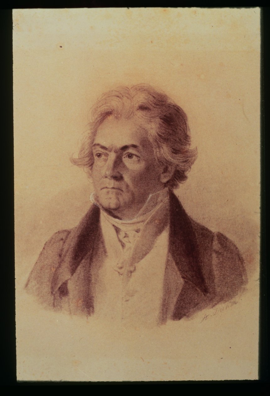 Ludwig van Beethoven (1770-1827), 1824 da Johann Stephan Decker