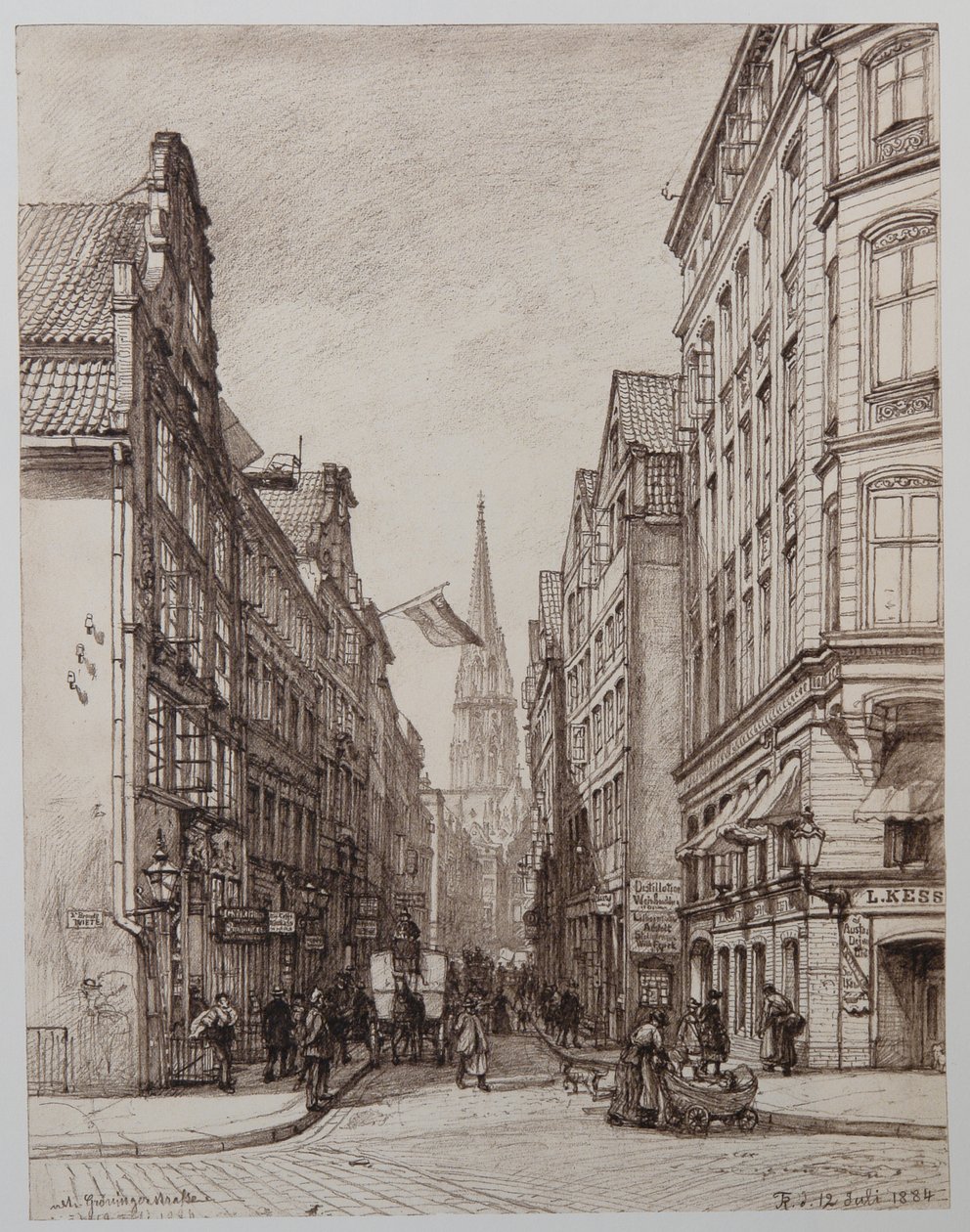 Alte Gröningerstraße da Johann Theobald Riefesell