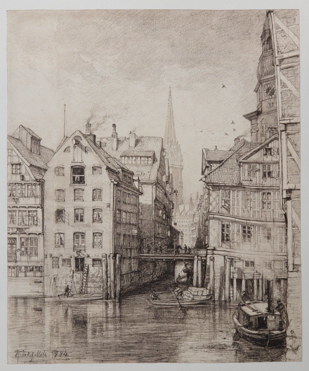 Fleet presso Steckelhörn da Johann Theobald Riefesell