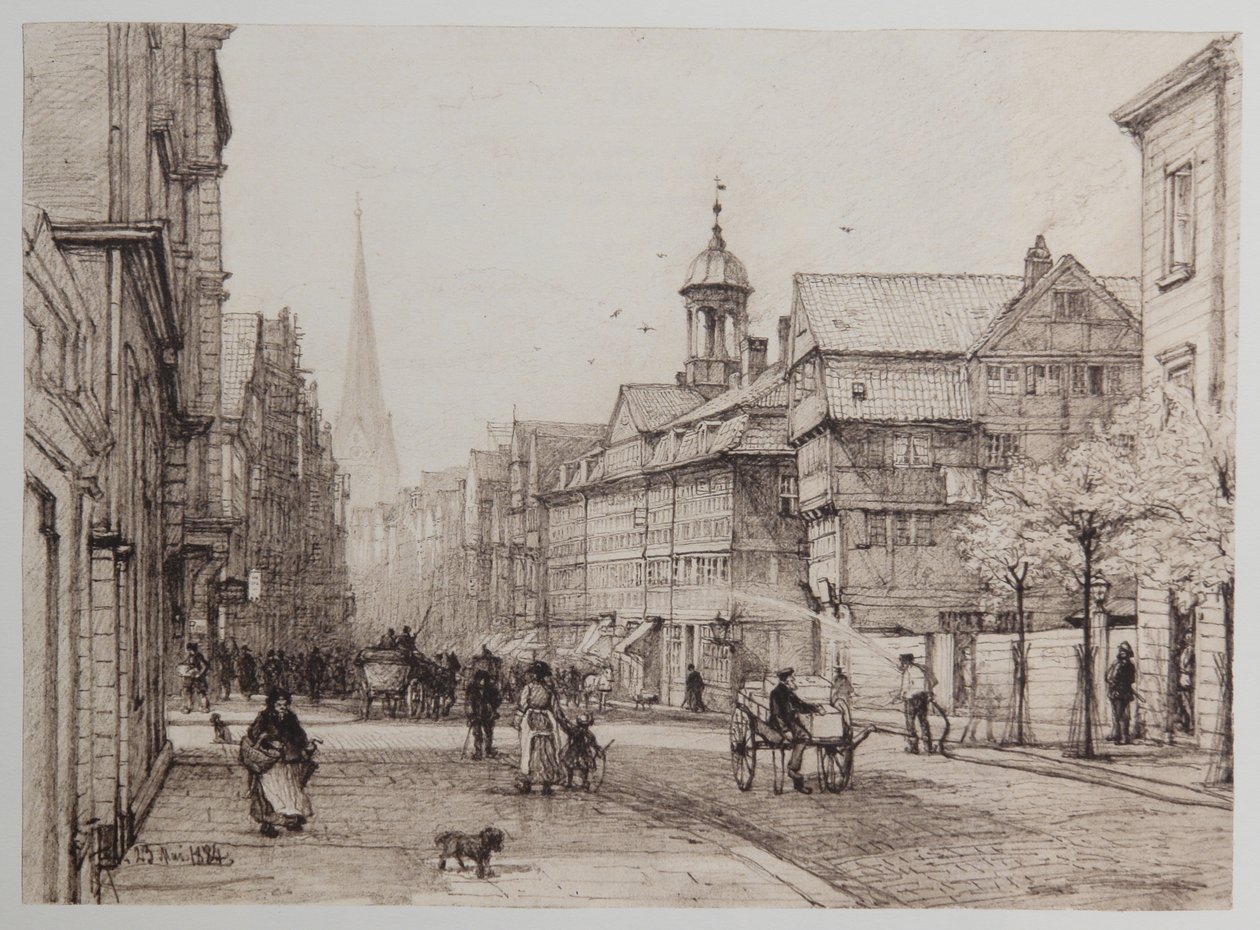 Spitalerstraße da Johann Theobald Riefesell
