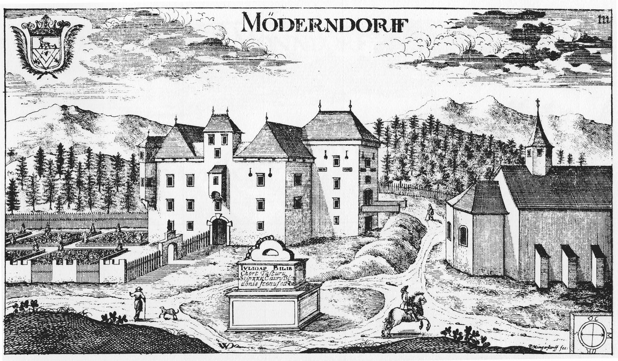 Castello Mörndorf a Maria Saal da Johann Weikhard von Valvasor