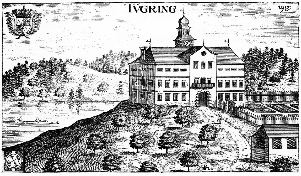 Castello di Tigring nel 1680 a Moosburg (Carinzia) da Johann Weikhard von Valvasor