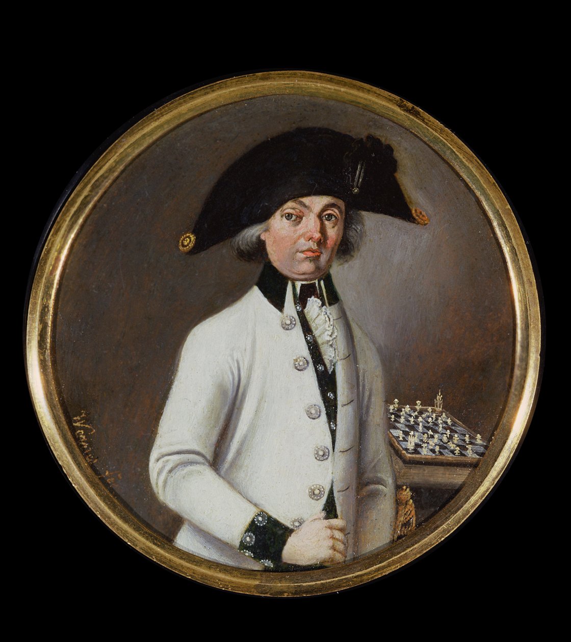 Ritratto di un Gentiluomo Giocatore di Scacchi da Johann Werner