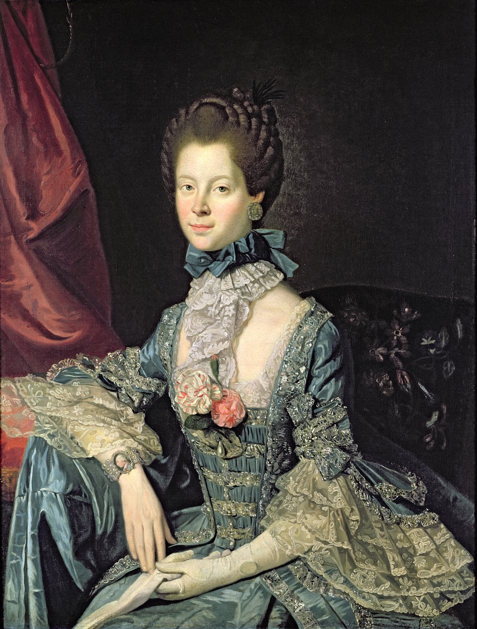 Regina Carlotta Sofia (1744-1818) moglie di Re Giorgio III (c.1765) da Johan Joseph Zoffany