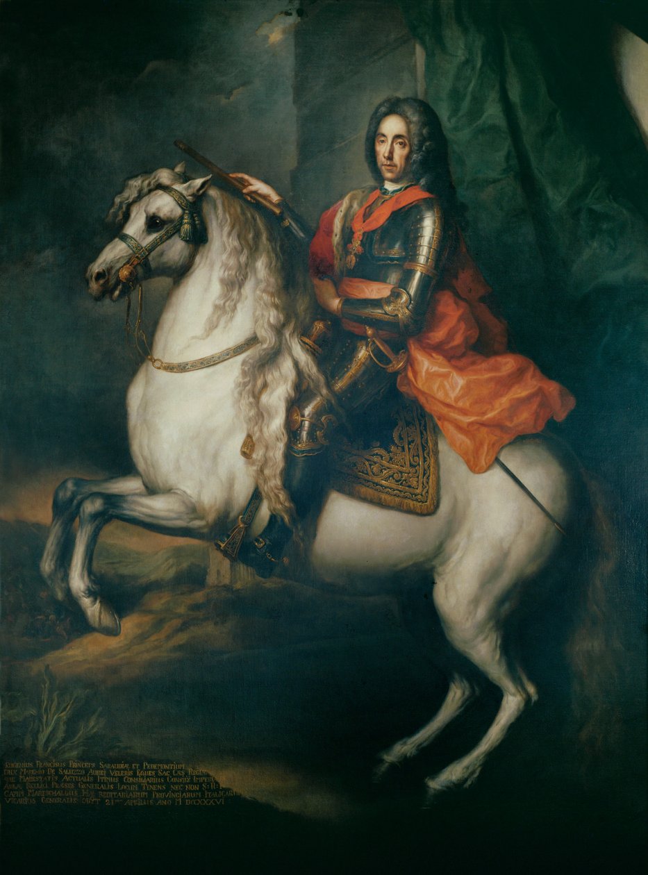 Eugenio di Savoia, principe, generale maggiore ... da Johann Gottfried Auerbach