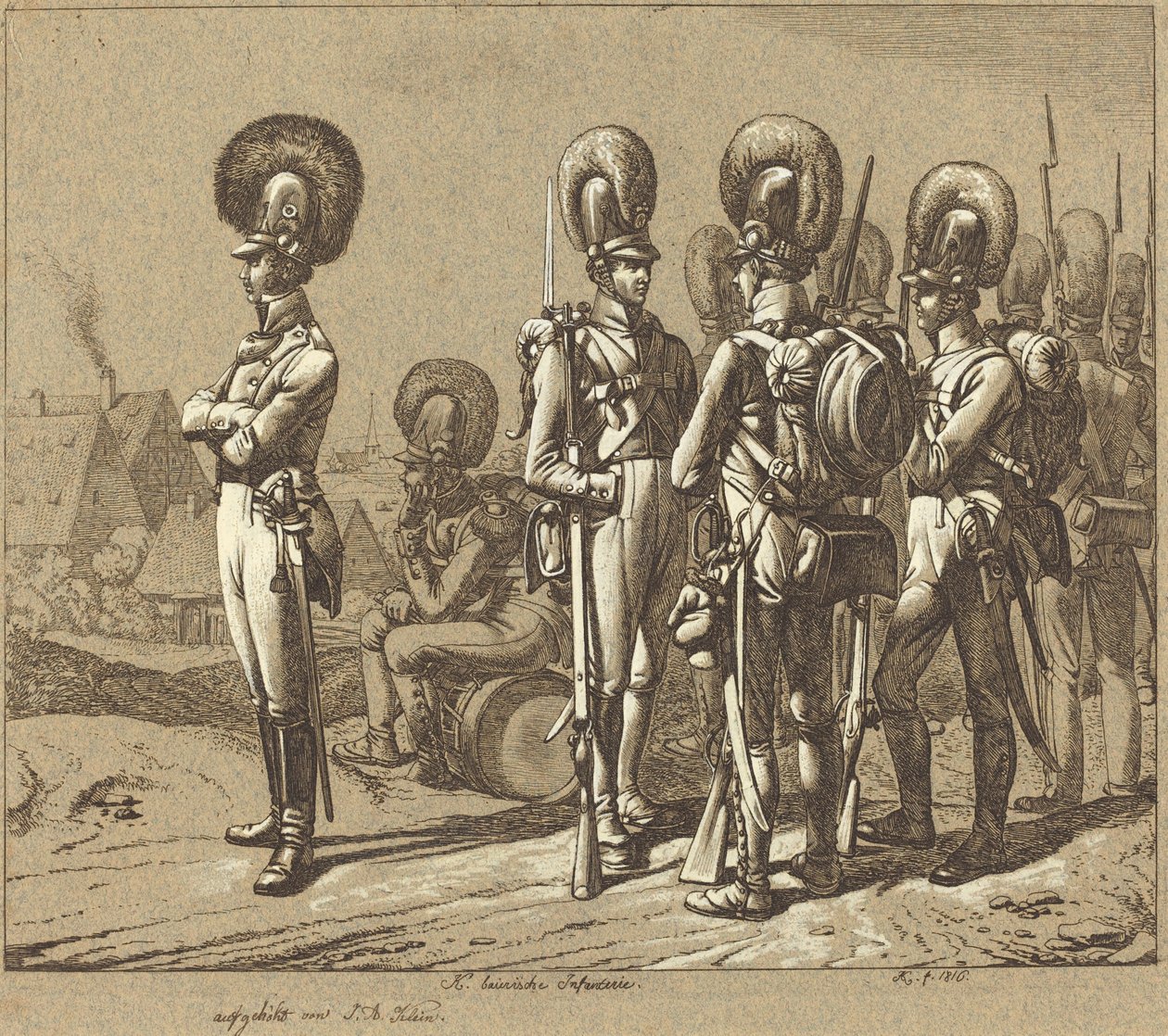 Fanteria bavarese da Johann Adam Klein