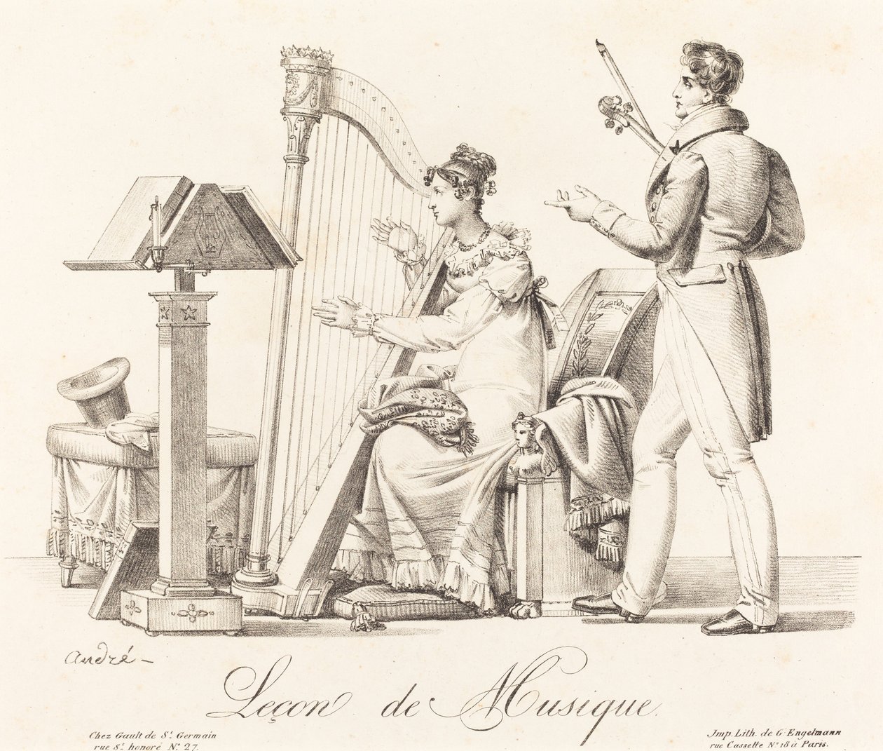Lezione di musica da Johann Anton André