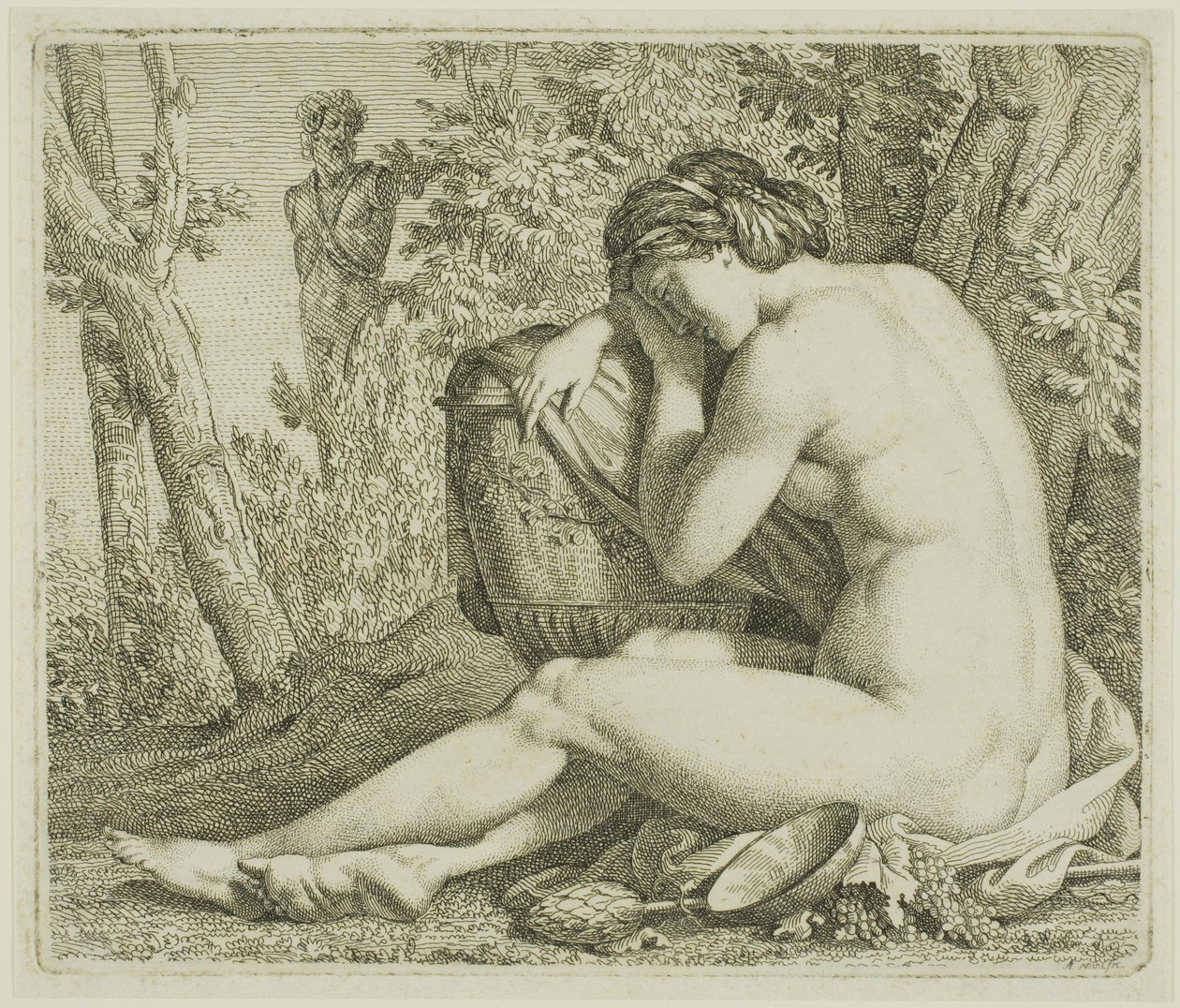Baccante a riposo da Johann August Nahl II