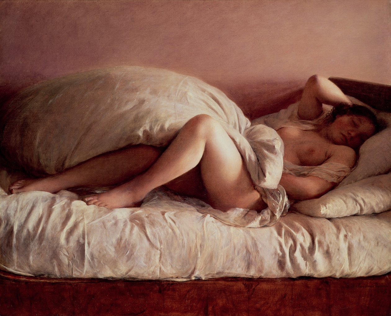 Donna addormentata da Johann Baptist Reiter
