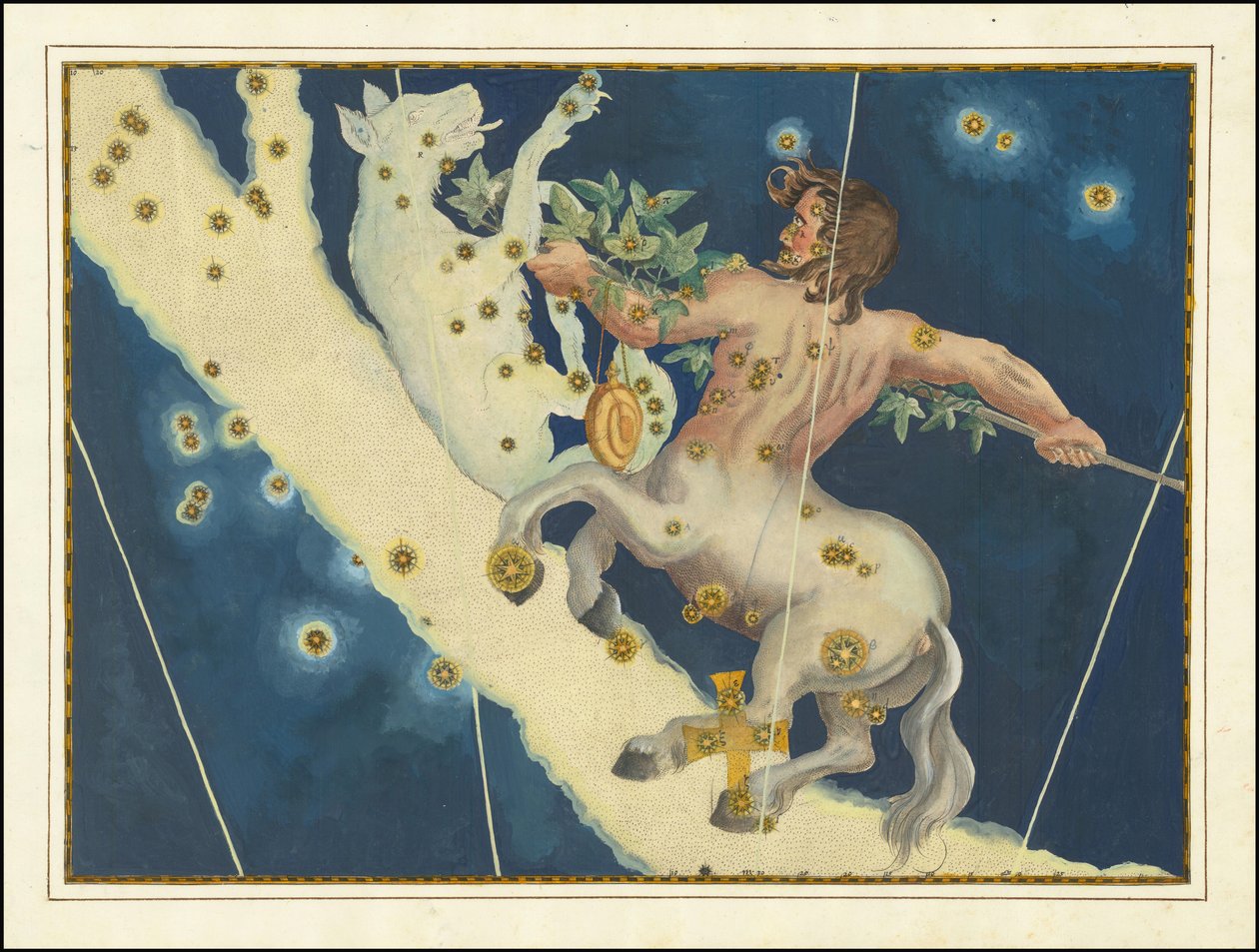 Lupus e Centaurus - Johann Bayer da Johann Bayer