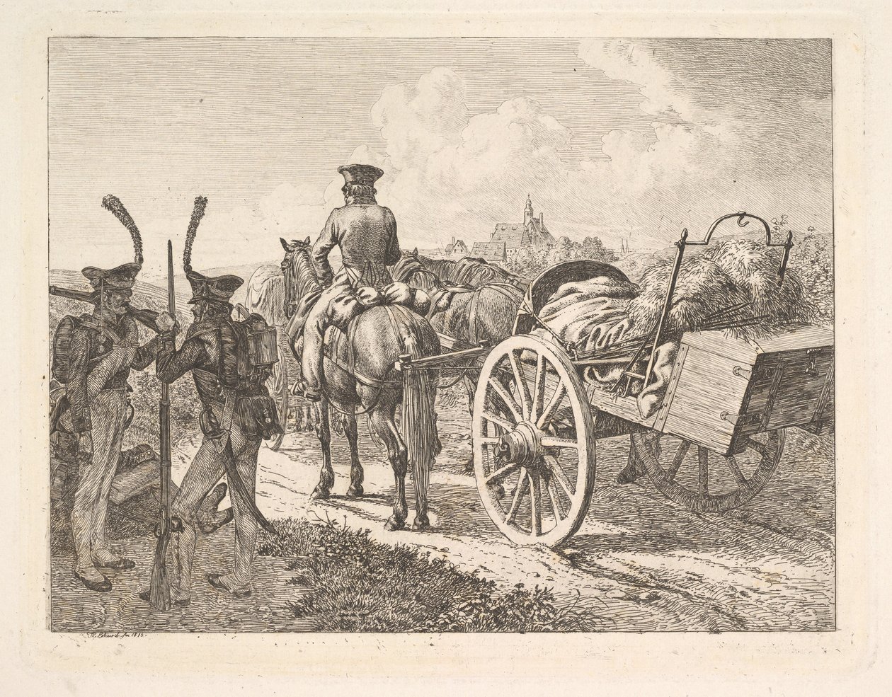 Una forgia mobile russa da Johann Christian Erhard