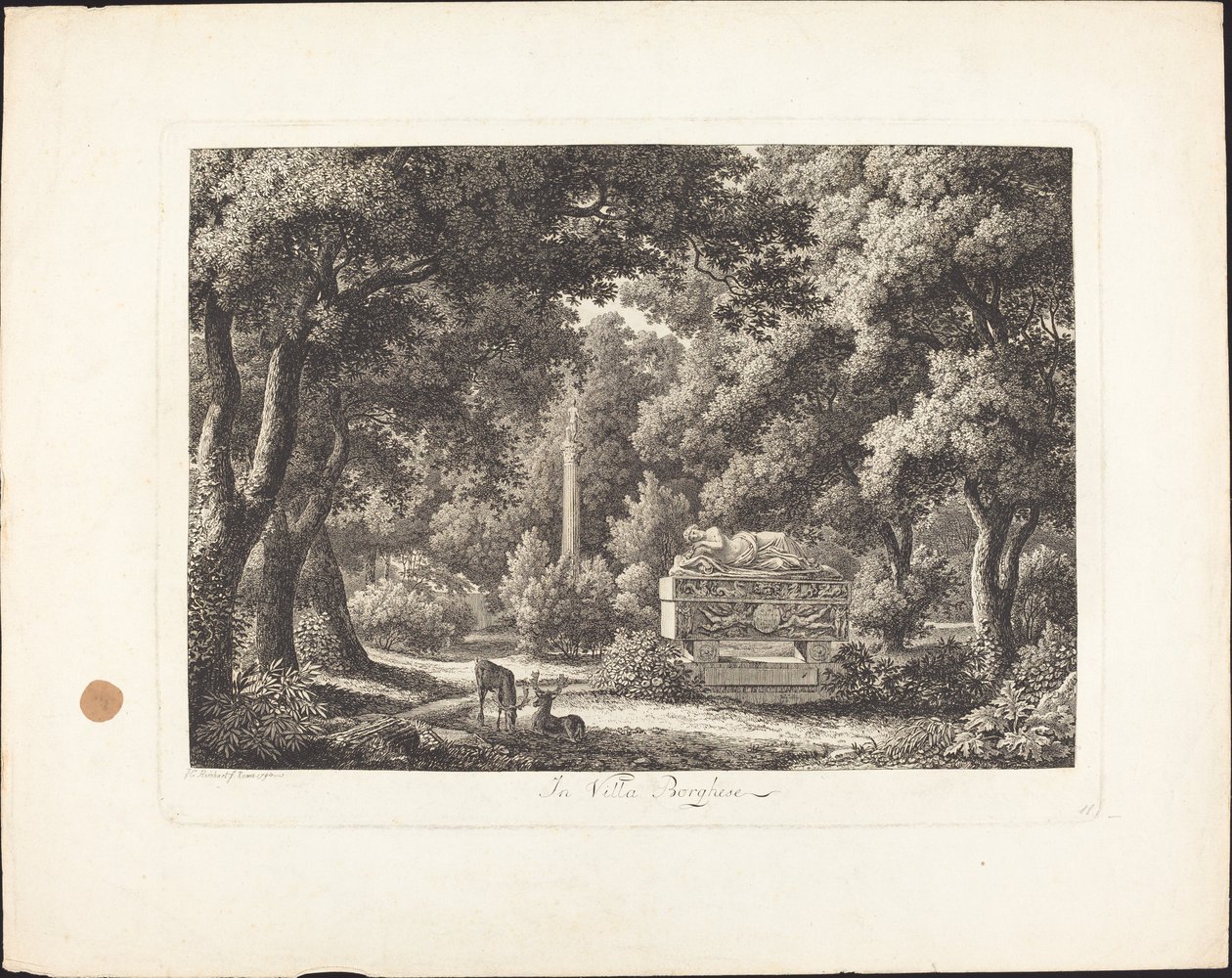 In villa Borghese da Johann Christian Reinhart
