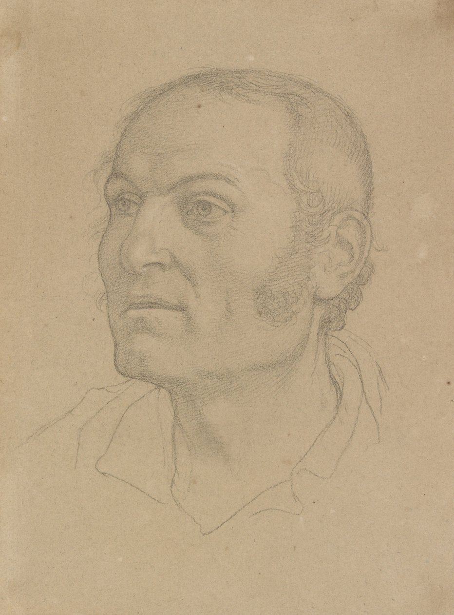 Testa di uomo da Johann Friedrich Overbeck
