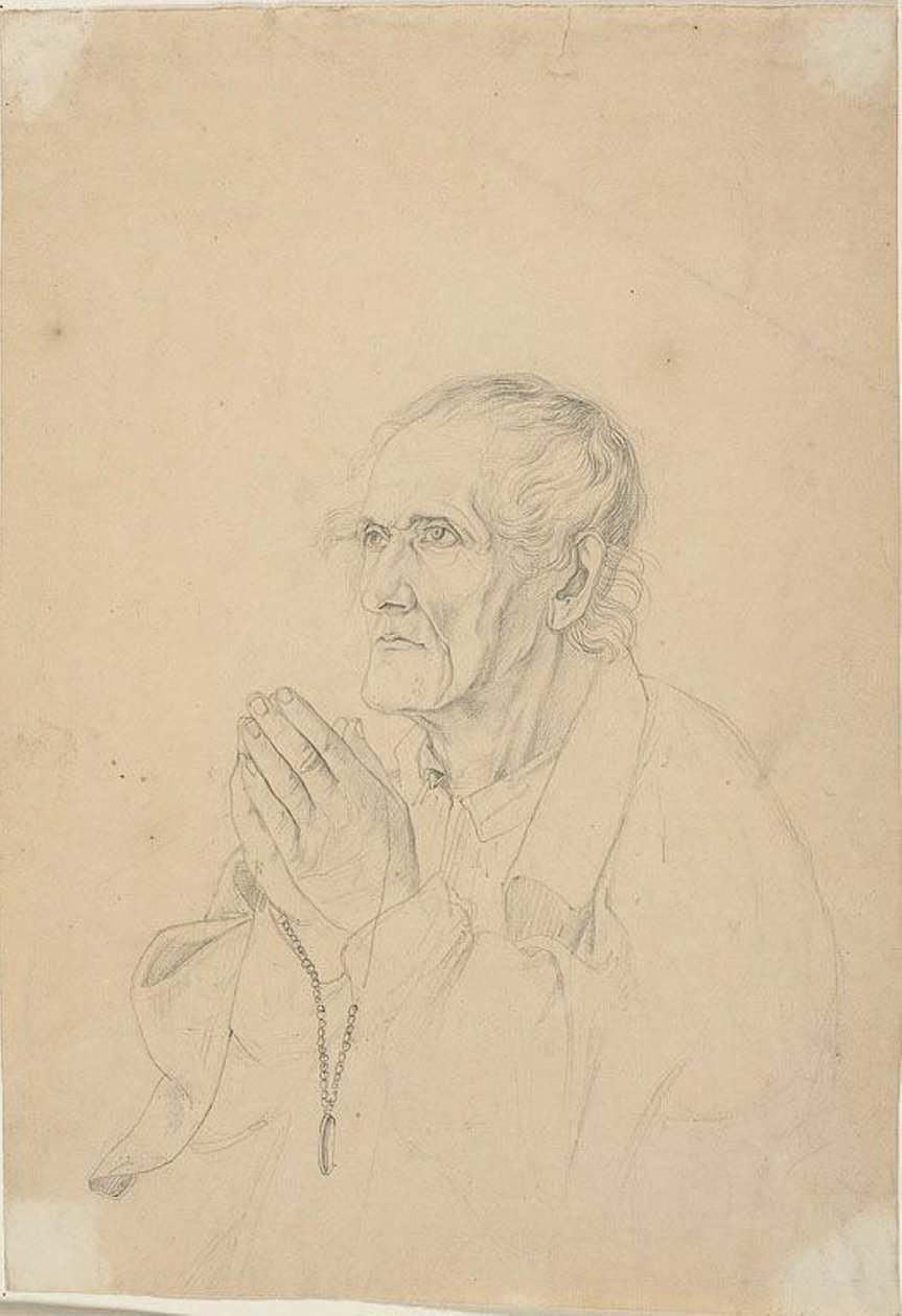 Vecchio che prega da Johann Friedrich Overbeck