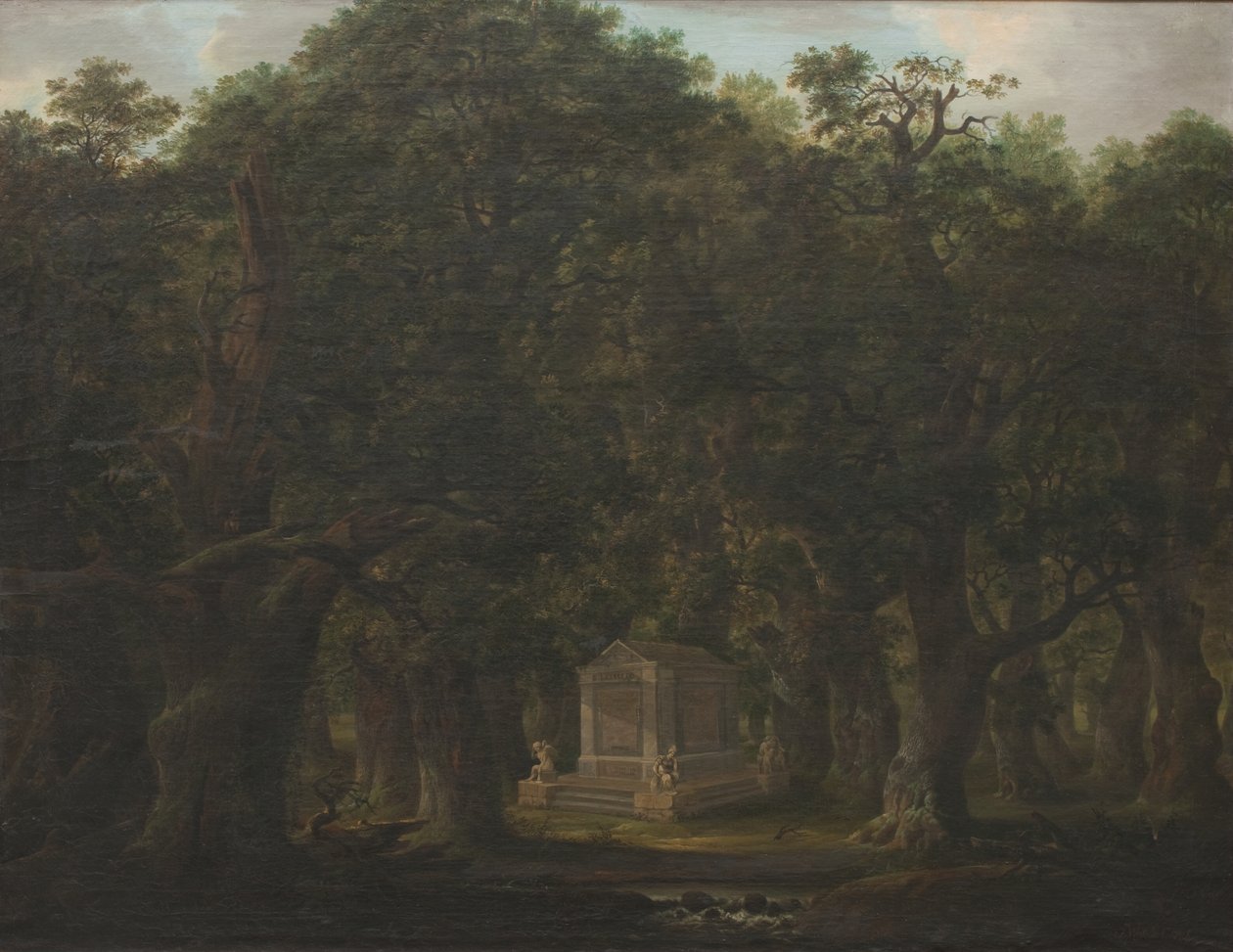 Monumento in un Bosco di Querce da Johann Friedrich Weitsch