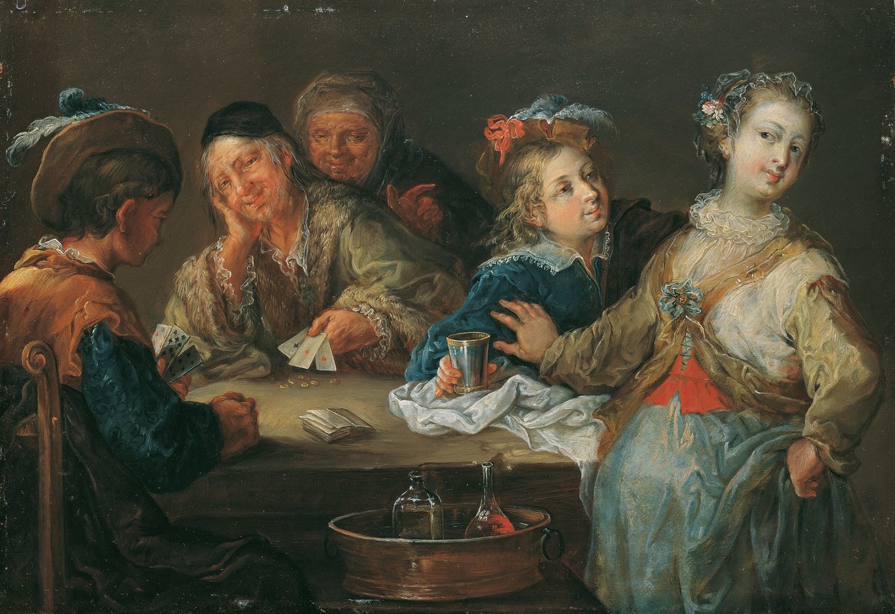 Giocatori di carte (Asso è Trionfo) da Johann Georg Platzer