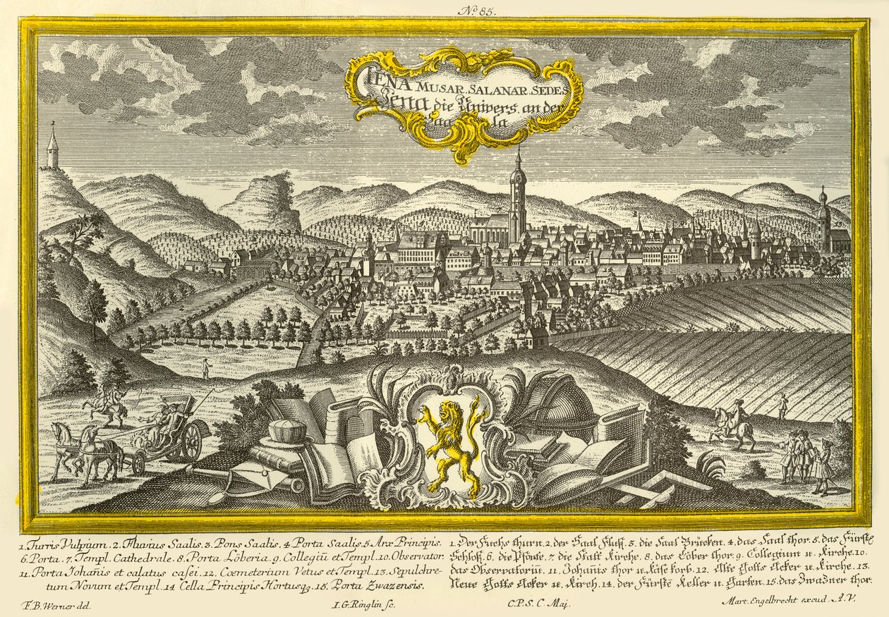 Jena, c1740 da Johann Georg Ringlin