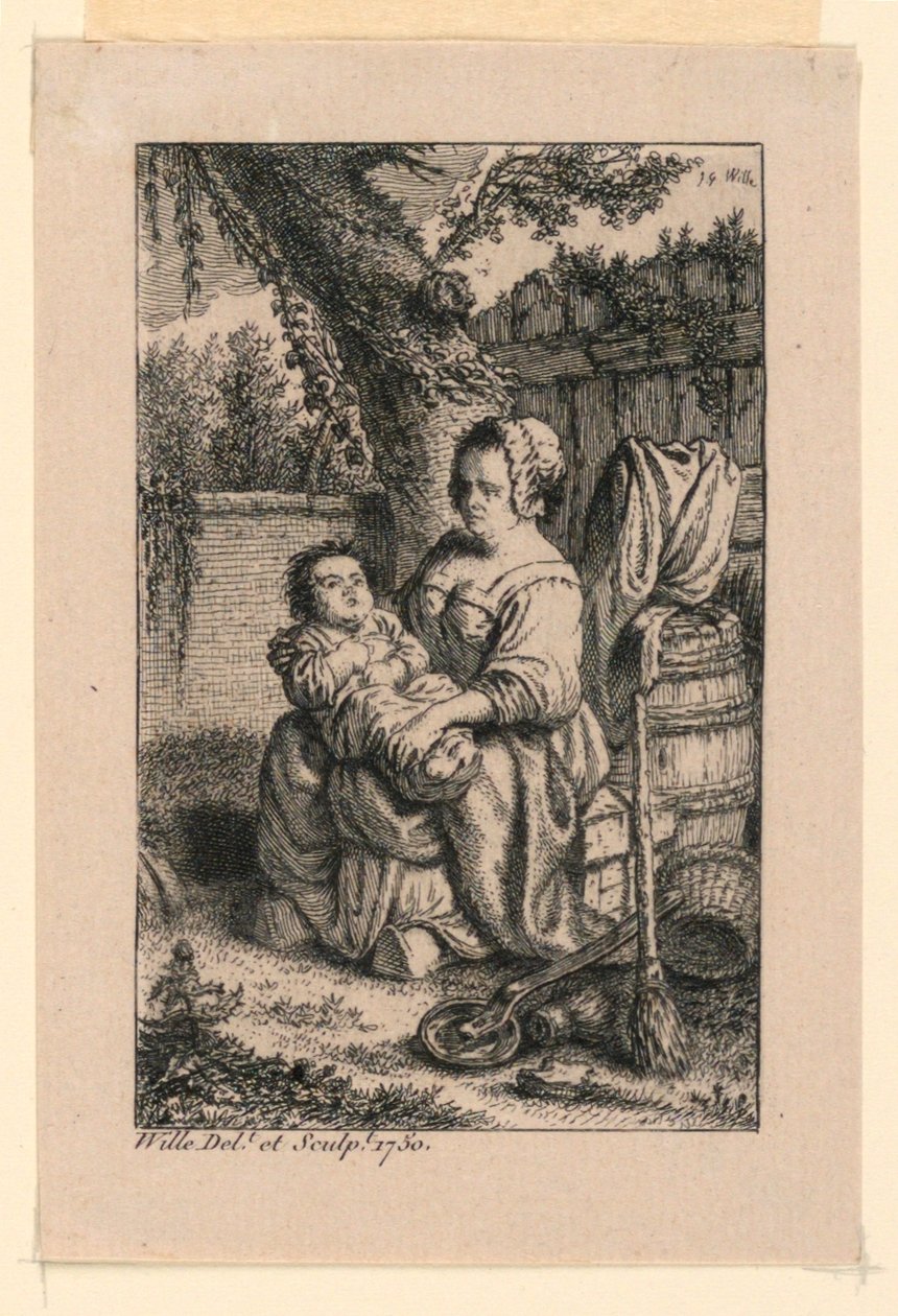 La nutrice da Johann Georg Wille