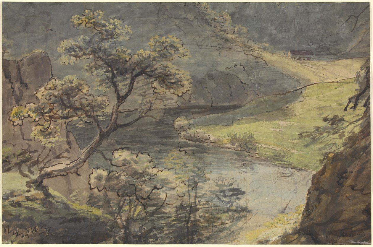 Paesaggio fluviale da Johann Georg von Dillis