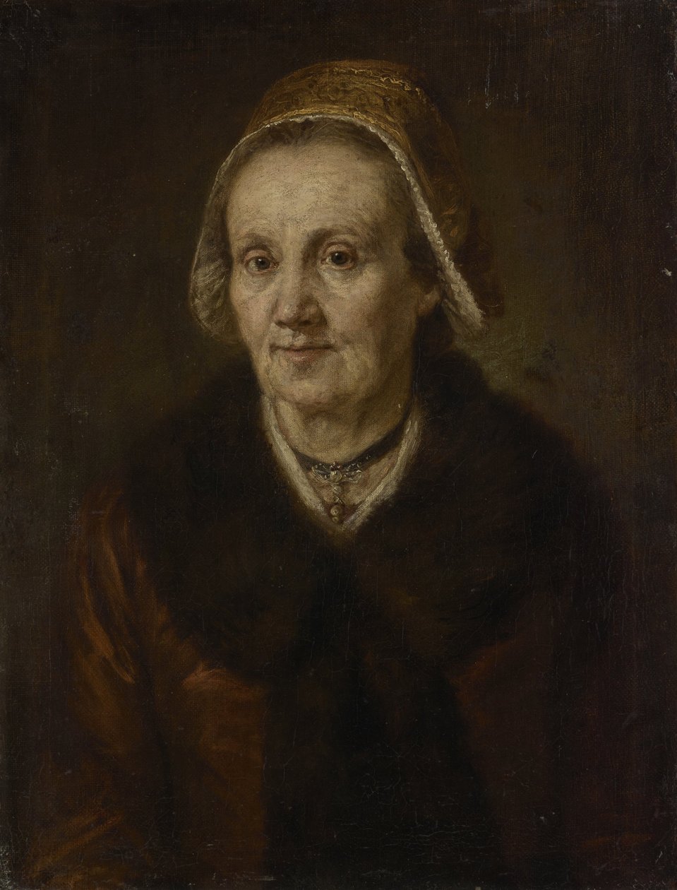 Vecchia donna con cuffia da Johann Georg von Edlinger