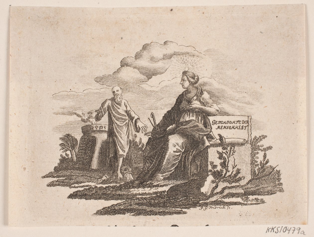 Vignetta per H. Niemeyer "Caratteristiche bibliche" da Johann Gottlieb Friedrich