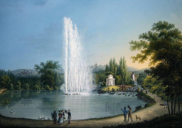La grande fontana, c.1820 da Johann Heinrich Bleuler