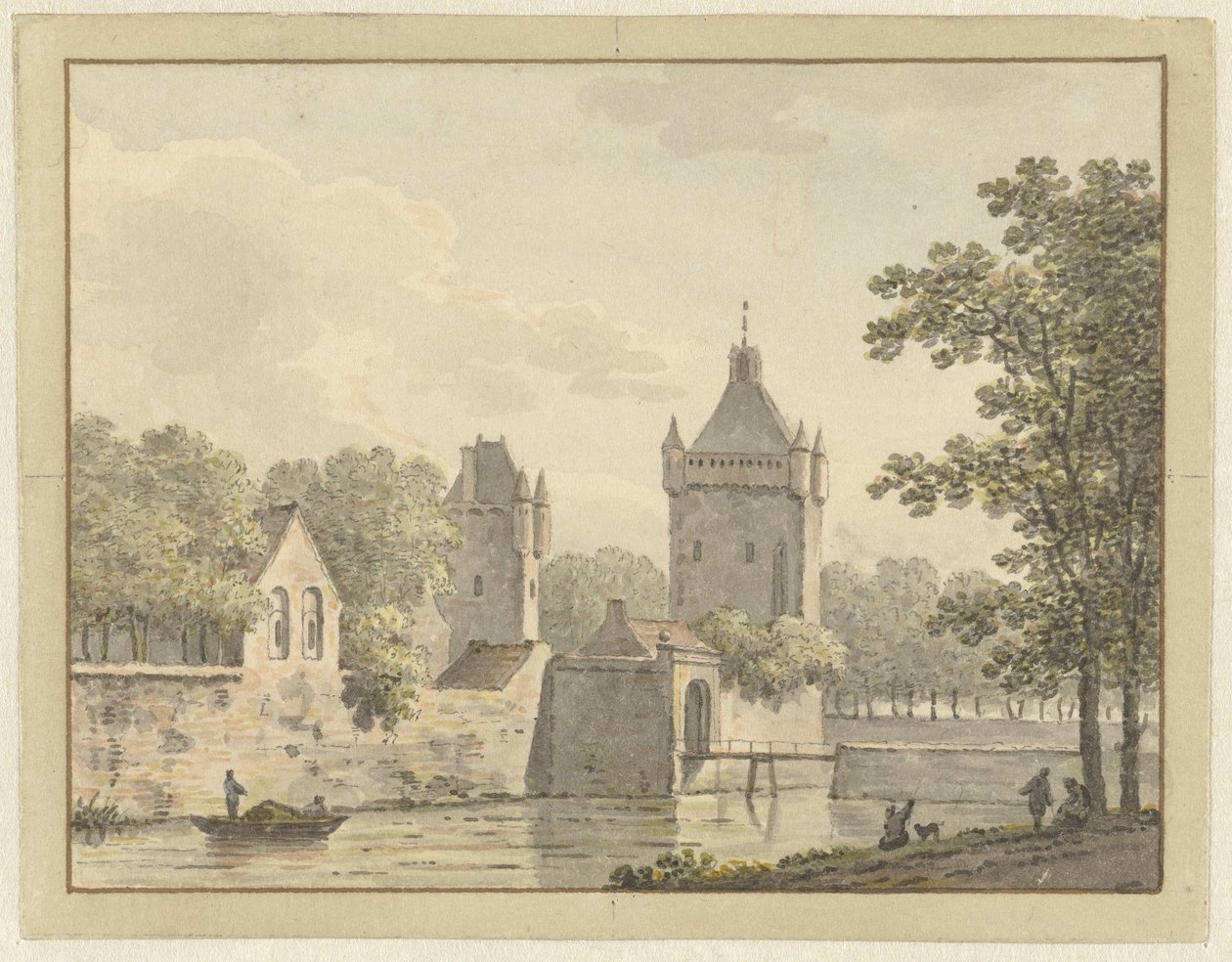 Castello De Pol a Vianen da Johann Heinrich Muntz