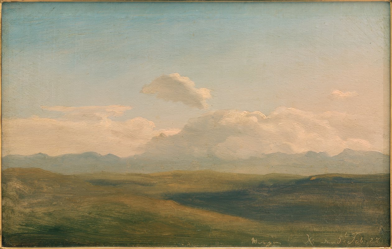 Paesaggio montano italiano da Johann Heinrich Schilbach