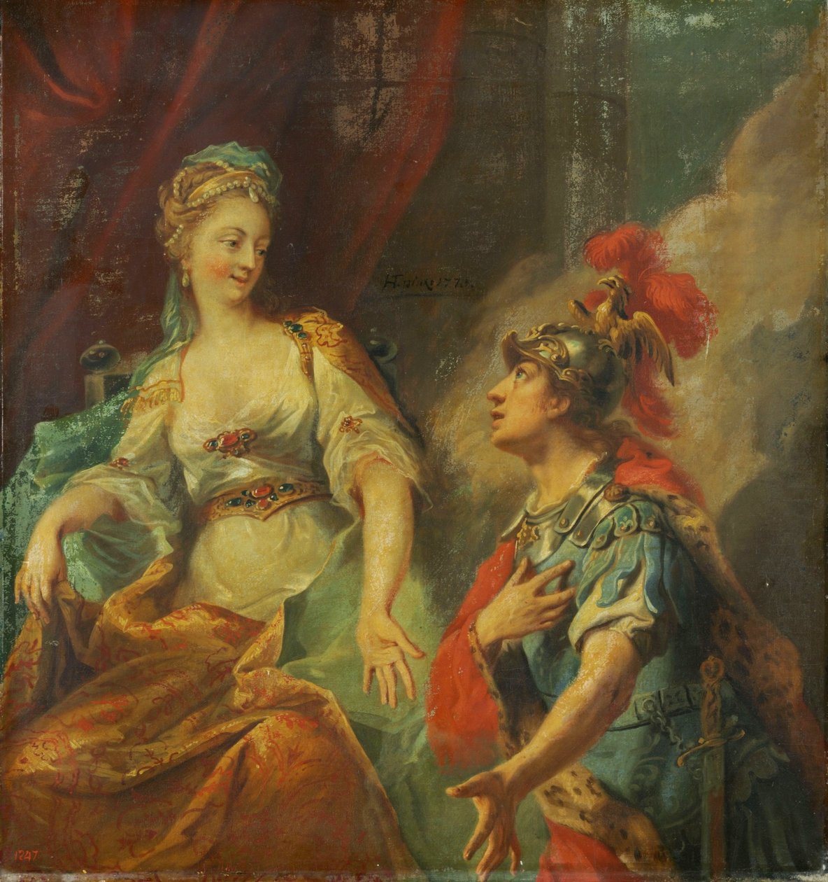 Enea davanti a Didone da Johann Heinrich Tischbein