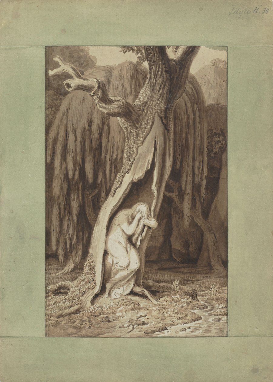 Dryad. Serie Idylls, ca 1820 da Johann Heinrich Wilhelm Tischbein