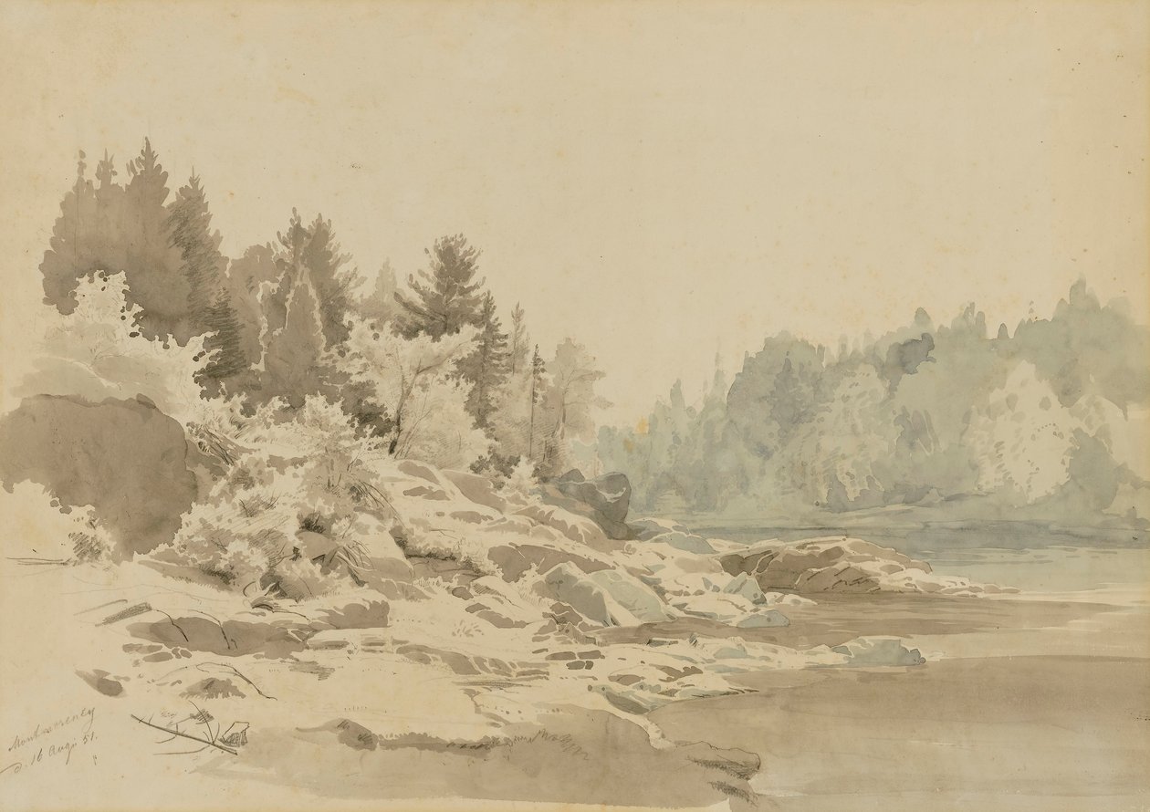 Fiume Montmorency, Quebec da Johann Hermann Carmiencke