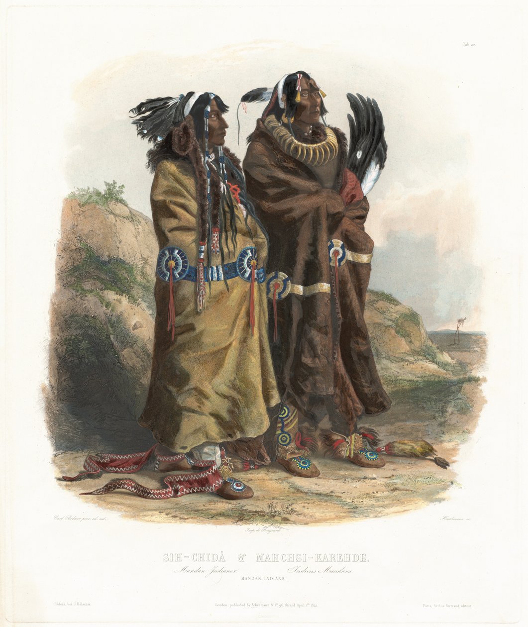 Sih-Chidä e Mahchsi-Karehde da Johann Hürlimann, after Karl Bodmer