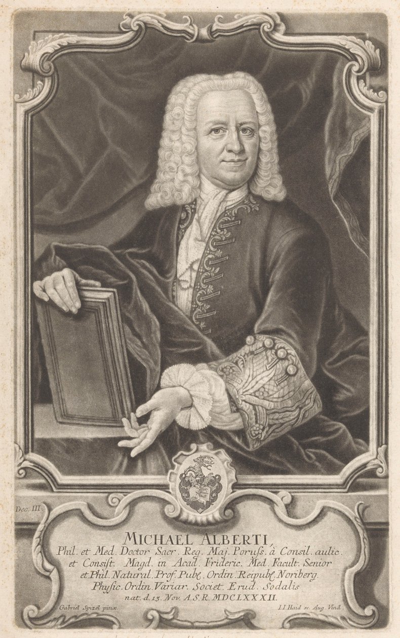 Ritratto di Michael Alberti da Johann Jacob Haid