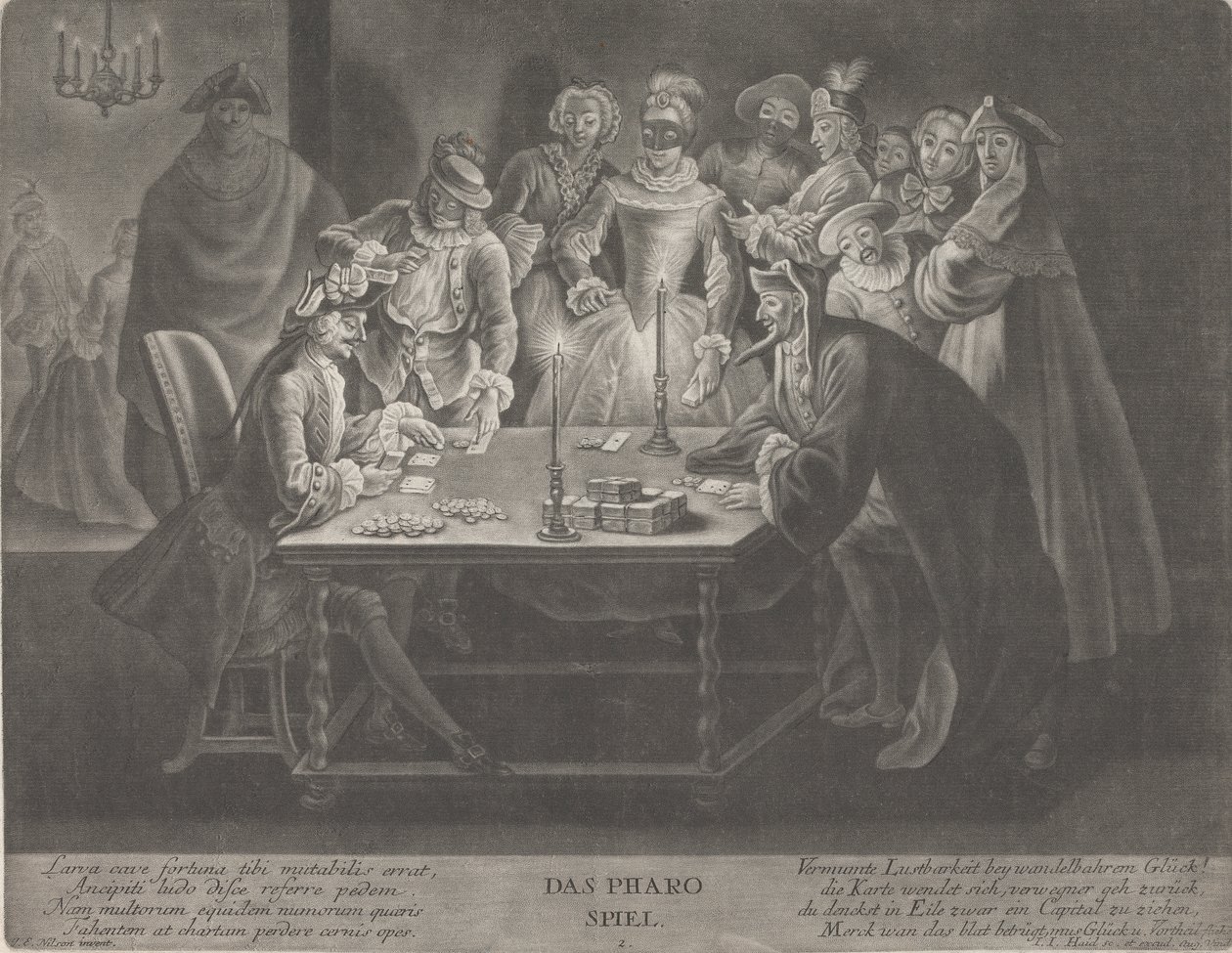 Il gioco del faraone da Johann Jacobus Haid
