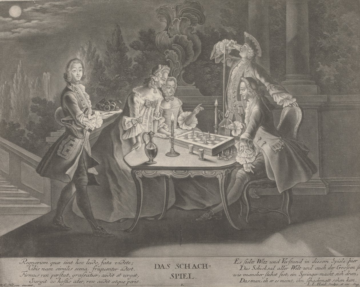 Il gioco degli scacchi da Johann Jacobus Haid