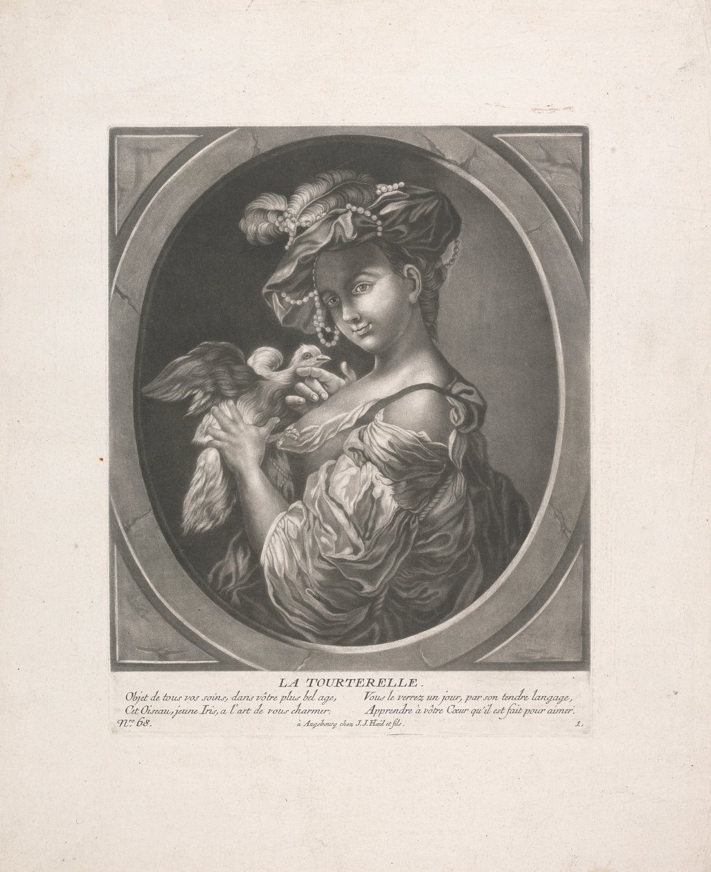 La tortorella da Johann Jacobus Haid