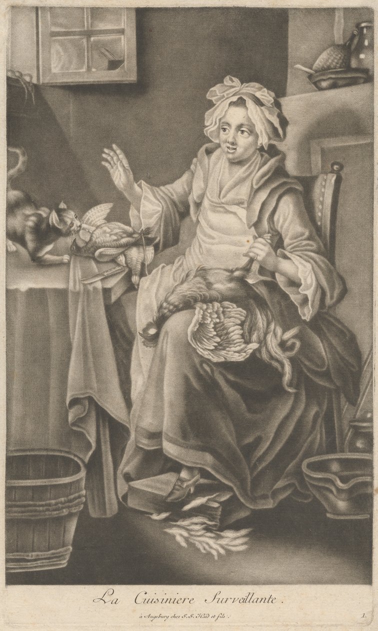 La cuoca sorvegliante da Johann Jacobus Haid