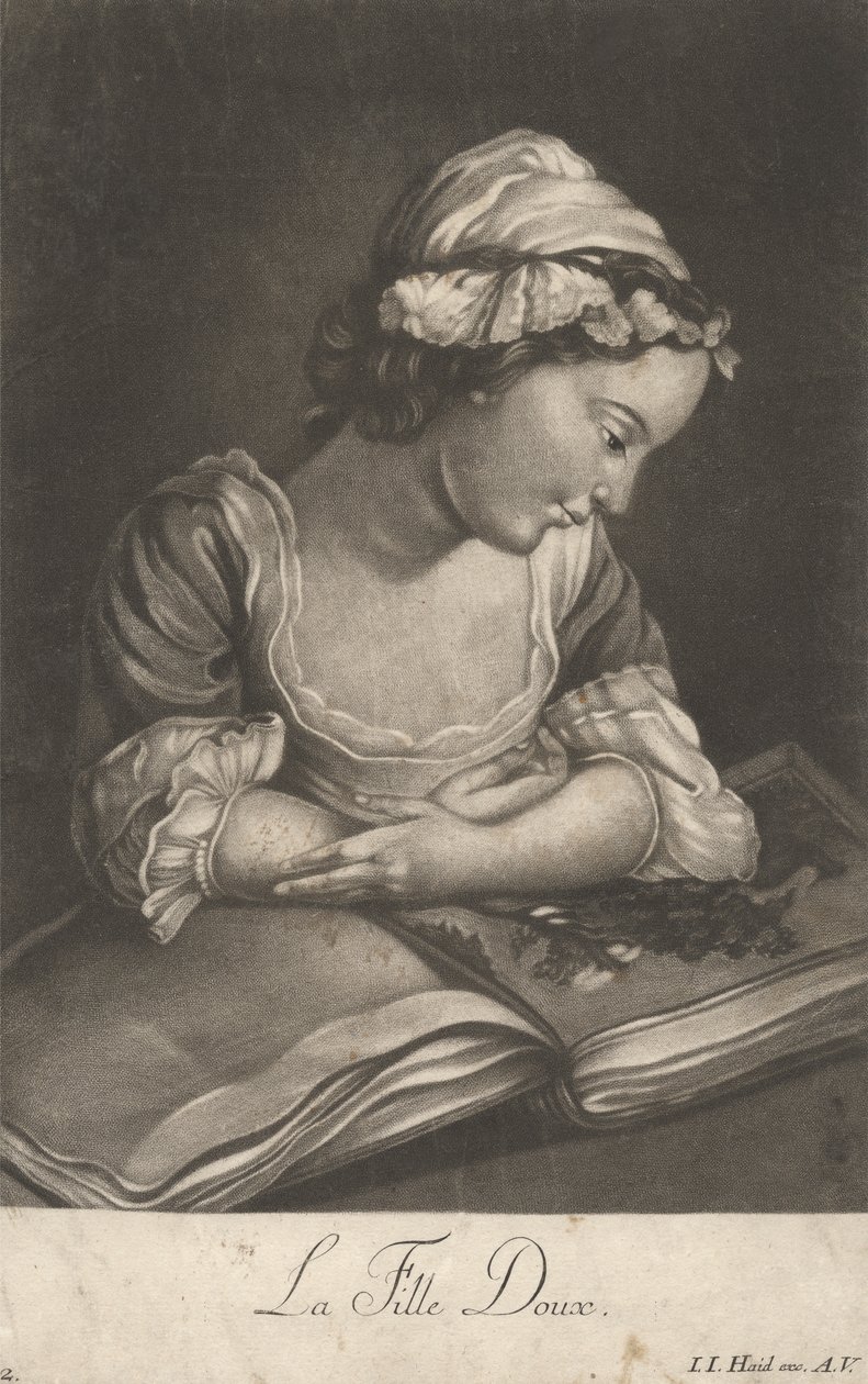 La ragazza dolce da Johann Jacobus Haid