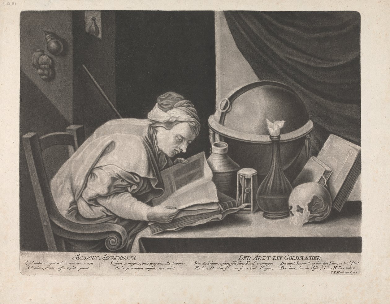Medico alchimista da Johann Jacobus Haid