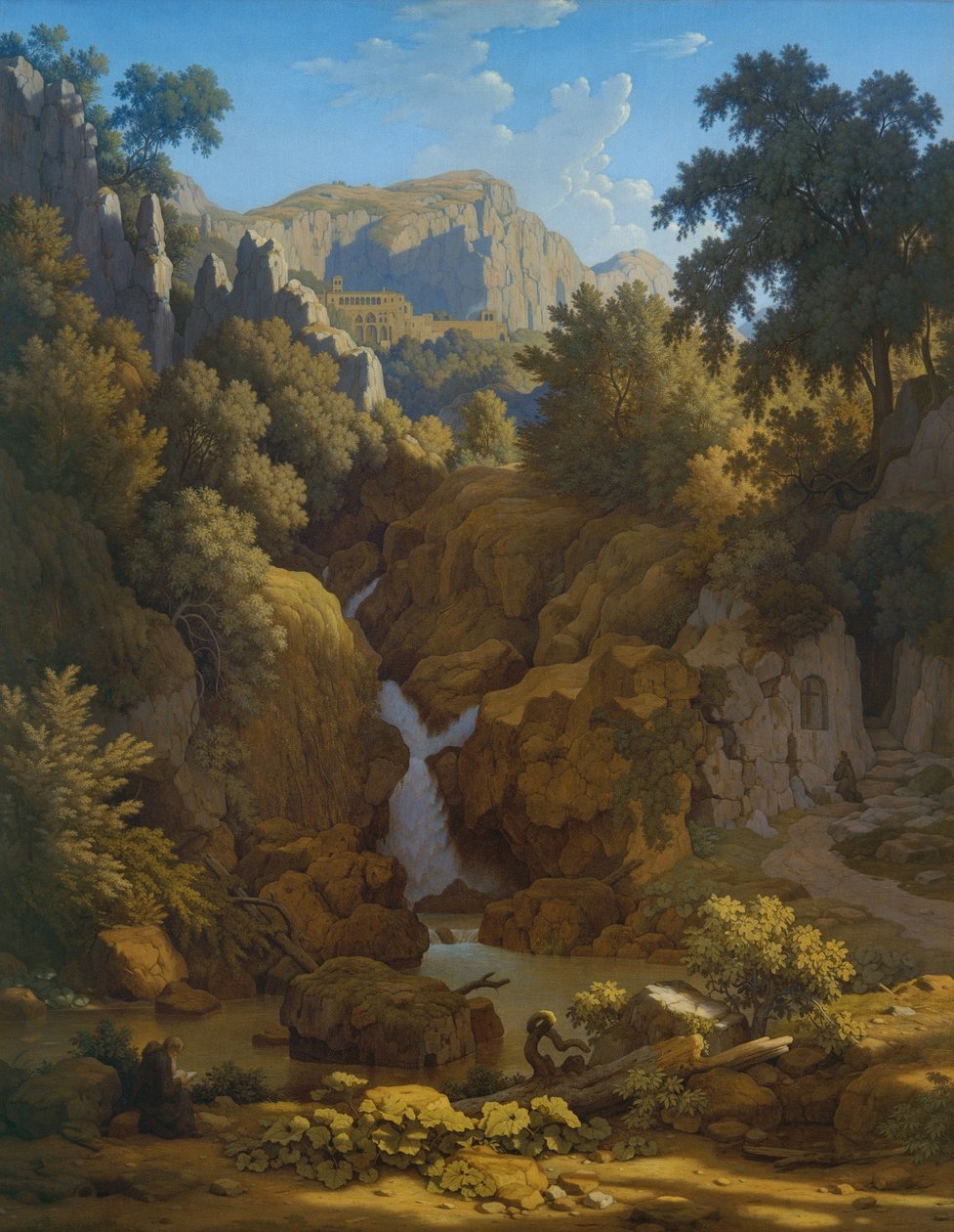 At Subiaco da Johann Martin von Rohden